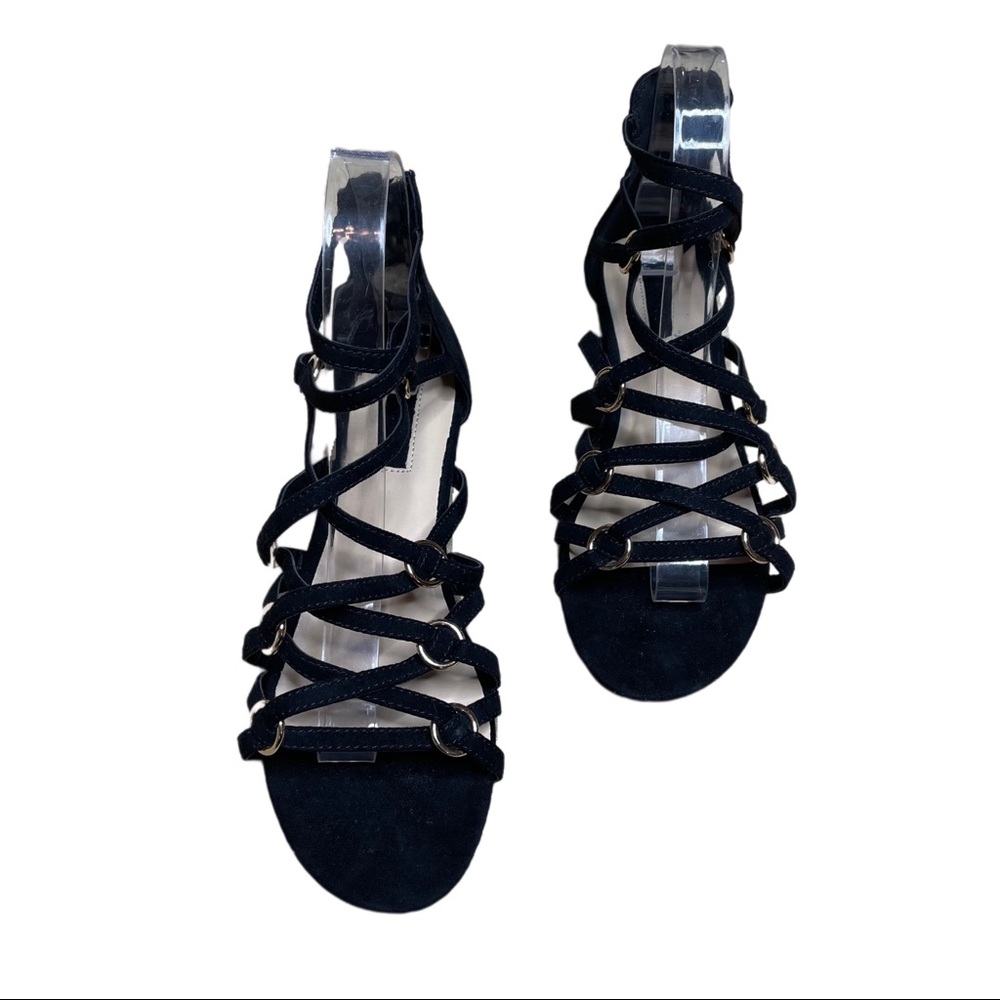 Forever 21 Gladiator Black Sandal Size 6.5